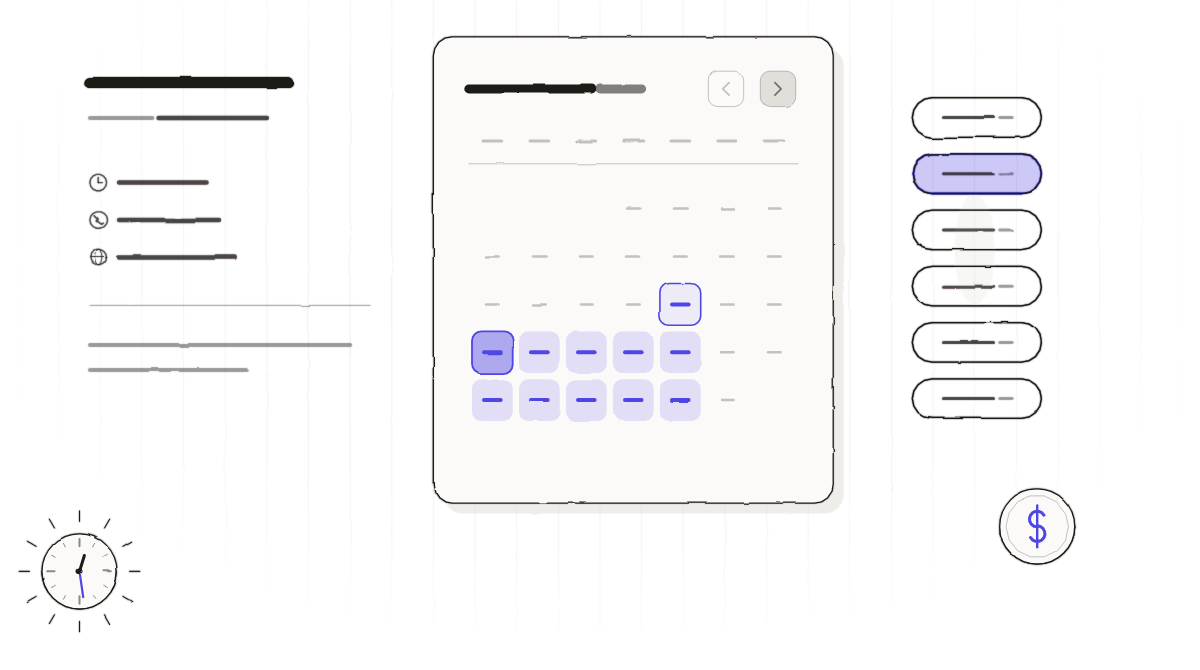 Dlopo scheduling and booking illustration